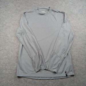 Nomis Shirt Mens XL Gray Long Sleeve Performance Base Layer Athletic Top
